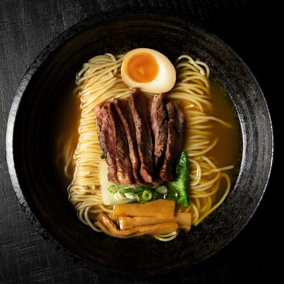 Shoyu Ramen - Entrecôte de bœuf - Saveur oignon jeune